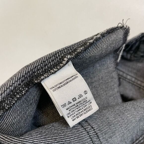 Free People Rugged Aline Denim Jean Skirt Women Size 27 Black - Picture 5 of 6